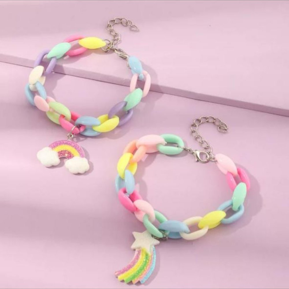 Korean style bracelet "rainbow" & "star"